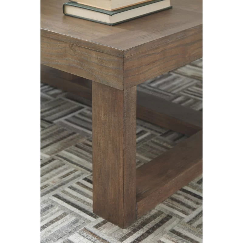 Simplistic Rectangular Sheesham Wood Solid Coffee Table - Furnishiaa -  -